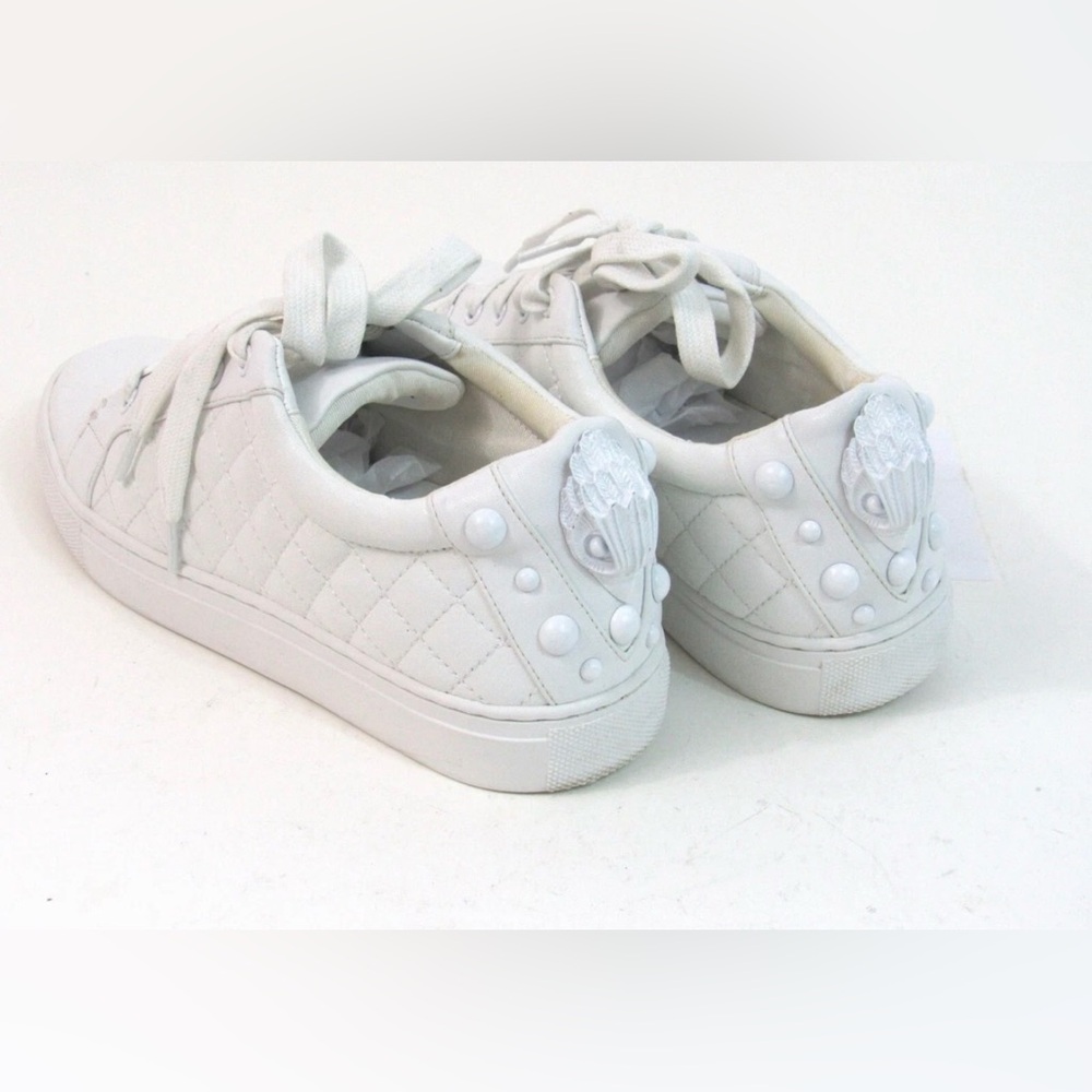 Kurt Geiger Women's Cream Sneakers - Picture 2 of 6